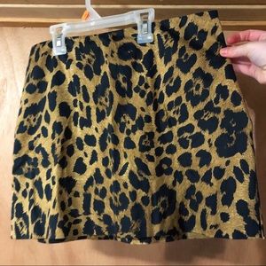 express animal print skirt